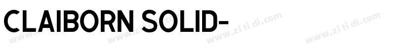 claiborn solid字体转换